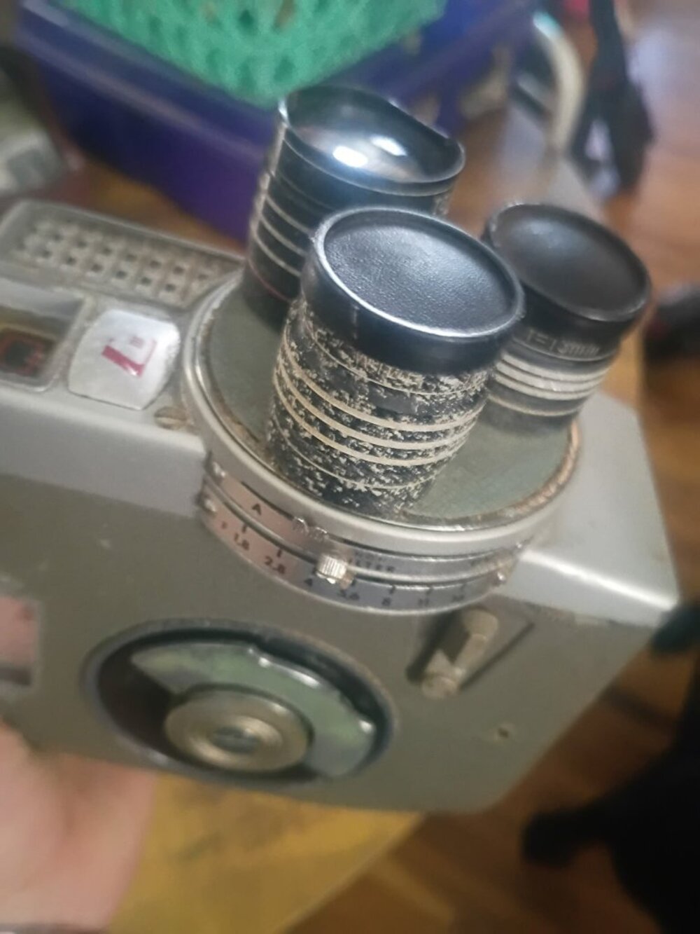 Vintage Lumicon-8 III 8mm Movie Camera with Lens Attachments